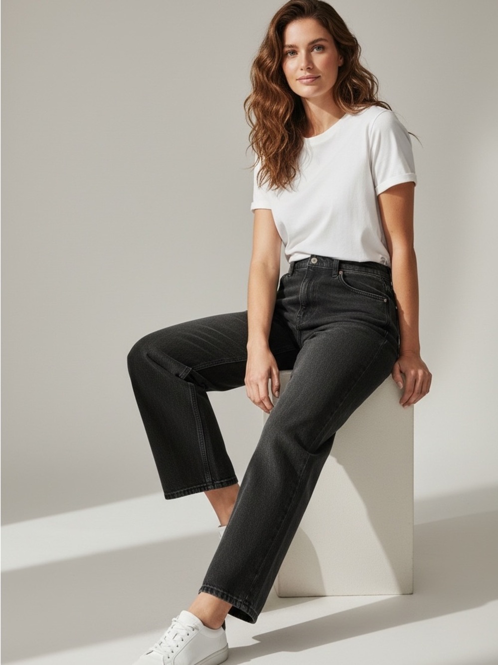 Abercrombie & Fitch The Vintage Straight High Rise Black Jeans Women’s 32/14R - Picture 11 of 11